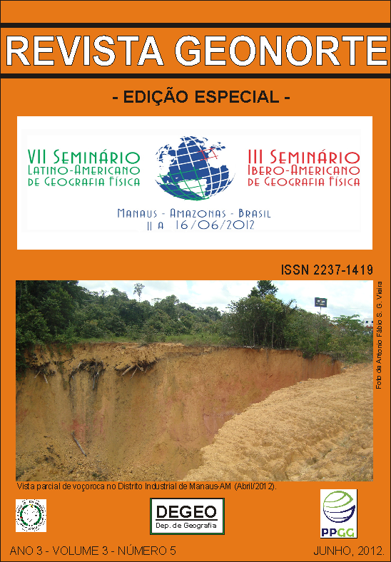 					Visualizar v. 3 n. 5 (2012): jun/. Edição Especial 1: Geografia Física
				