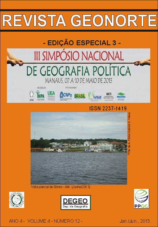 Revista do Departamento de Geografia e do Programa de Pós-Graduação em Geografia da Universidade Federal do Amazonas - UFAM. Boa Leitura.