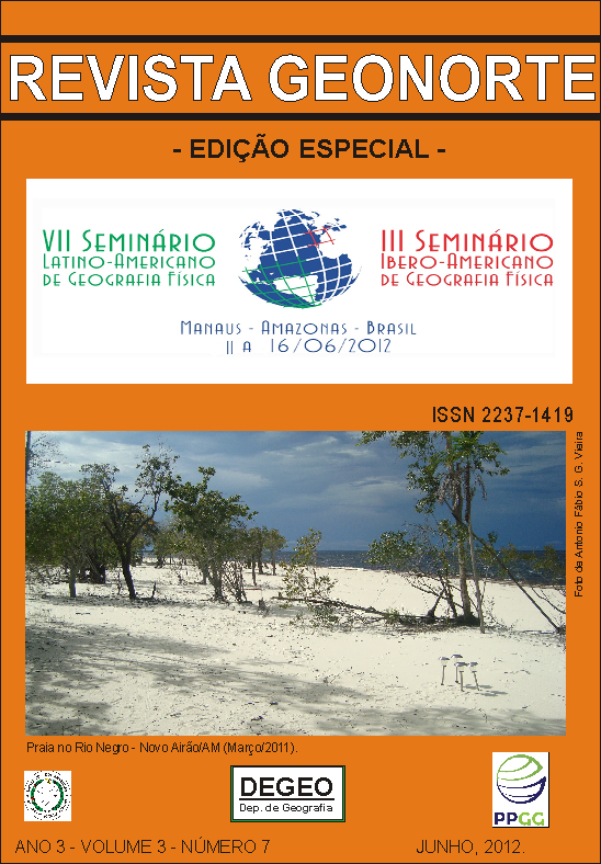					Visualizar v. 3 n. 7 (2012): jun/. Edição Especial 1: Geografia Física
				