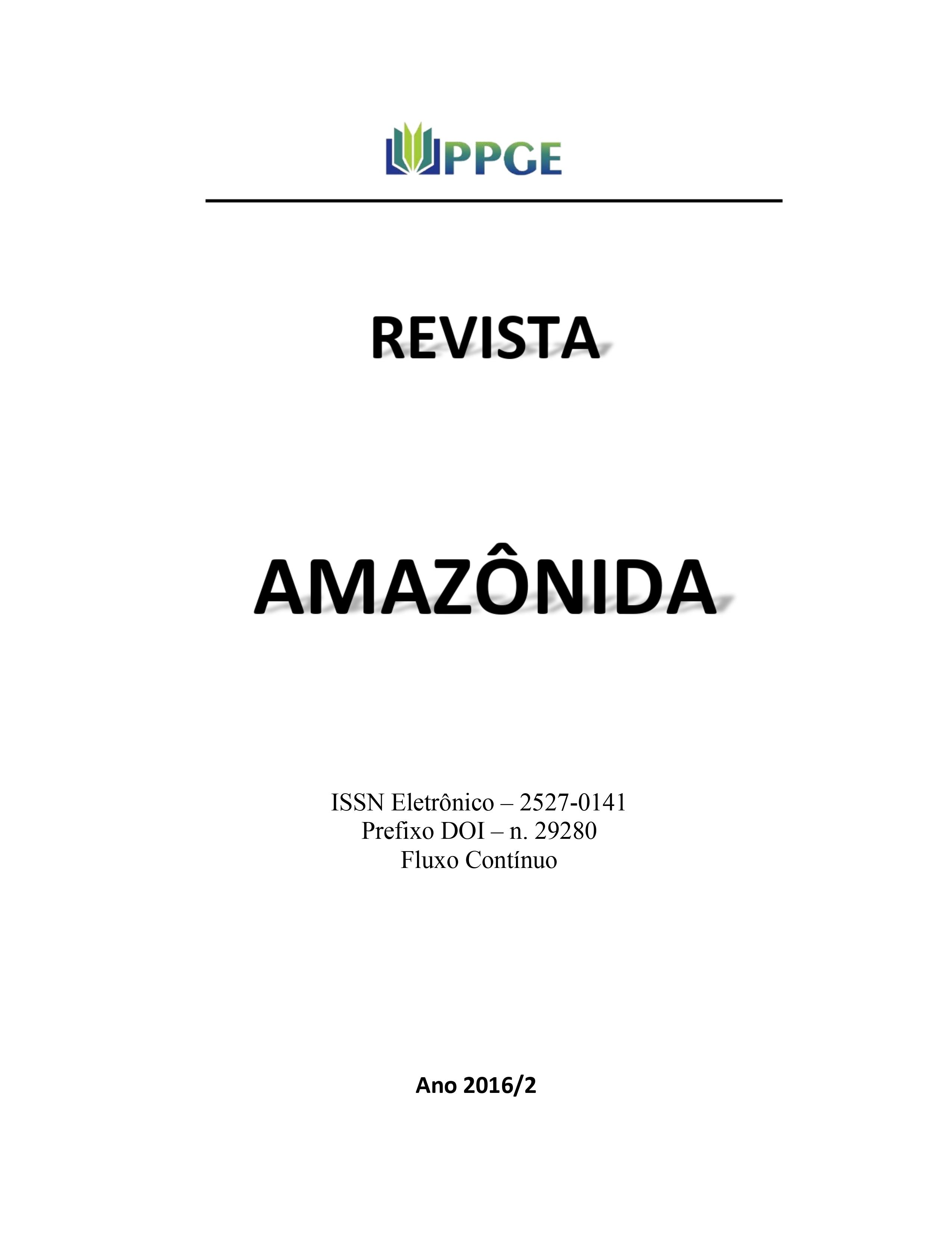 					Visualizar v. 1 n. 2 (2016): Revista Amazônida: Revista do Programa de Pós-Graduação em Educação da Universidade Federal do Amazonas
				